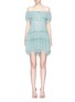 Main View - Click To Enlarge - ALICE & OLIVIA - 'Flora' off-shoulder tiered ruffle dress