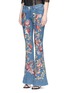 Front View - Click To Enlarge - ALICE & OLIVIA - 'Ryley' floral tapestry embroidered flared jeans