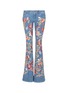 Main View - Click To Enlarge - ALICE & OLIVIA - 'Ryley' floral tapestry embroidered flared jeans