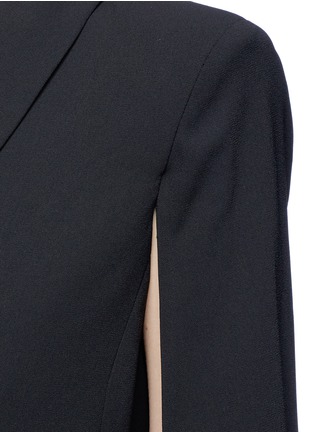 Detail View - Click To Enlarge - ALICE & OLIVIA - 'McGuire' belted cape overlay long suiting coat