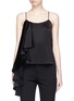 Main View - Click To Enlarge - ALICE & OLIVIA - 'Lelah' drape panel floral lace satin camisole