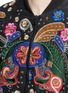 Detail View - Click To Enlarge - ALICE & OLIVIA - 'Felisa' floral embellished silk bomber jacket