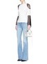 Figure View - Click To Enlarge - ALICE & OLIVIA - 'Alberta' lace trumpet sleeve knit top