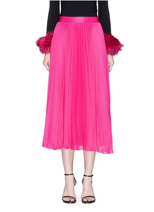 Main View - Click To Enlarge - ALICE & OLIVIA - 'Essie' pleated crépon midi skirt