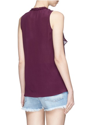 Back View - Click To Enlarge - ALICE & OLIVIA - 'Elisa' ruffle silk crépon sleeveless blouse