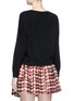 Figure View - Click To Enlarge - ALICE & OLIVIA - 'Bao' strass embellished slogan wool sweater