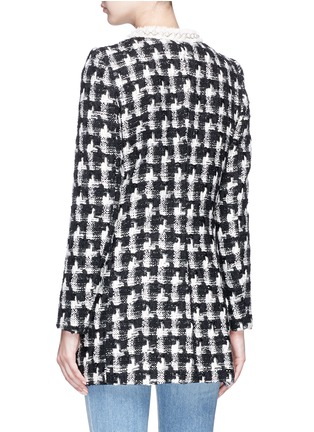 Figure View - Click To Enlarge - ALICE & OLIVIA - 'Andreas' faux pearl tweed coat