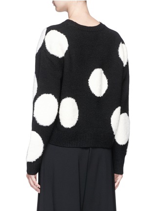 Figure View - Click To Enlarge - ALICE & OLIVIA - 'Gleeson' polka dot cropped sweater