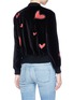Figure View - Click To Enlarge - ALICE & OLIVIA - 'Lila' heart patch velvet bomber jacket