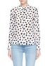 Main View - Click To Enlarge - ALICE & OLIVIA - 'Willa' Stace Face print silk crepe shirt