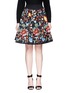 Main View - Click To Enlarge - ALICE & OLIVIA - 'Earla' floral embroidered flare skirt