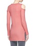 Back View - Click To Enlarge - ALICE & OLIVIA - 'Wade' cold shoulder cashmere-wool sweater