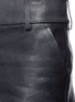Detail View - Click To Enlarge - ALICE & OLIVIA - 'Cady' lambskin leather shorts