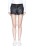 Main View - Click To Enlarge - ALICE & OLIVIA - 'Cady' lambskin leather shorts