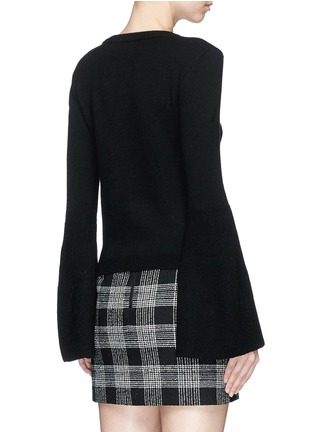 Back View - Click To Enlarge - ALICE & OLIVIA - 'Parson' bell sleeve sweater