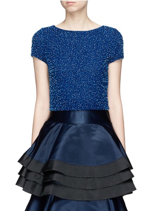 Main View - Click To Enlarge - ALICE & OLIVIA - 'Kelli' sequin embellished cropped top