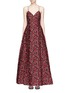 Main View - Click To Enlarge - ALICE & OLIVIA - 'Marilla' floral cloqué gown