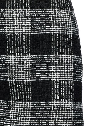 Detail View - Click To Enlarge - ALICE & OLIVIA - 'Elana' check plaid virgin wool blend mini skirt
