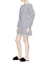Figure View - Click To Enlarge - MINKI - Cocoon sleeve stripe jersey dress