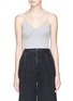 Main View - Click To Enlarge - TOPSHOP - Wrap effect cropped rib jersey tank top