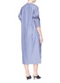 Figure View - Click To Enlarge - MINKI - Stripe mock wrap poplin shirt dress