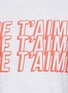 Detail View - Click To Enlarge - TOPSHOP - 'JE T'AIME' slogan print cropped T-shirt