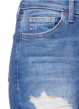 Detail View - Click To Enlarge - TOPSHOP - 'Jamie' distressed cropped skinny jeans