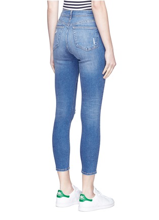Back View - Click To Enlarge - TOPSHOP - 'Jamie' distressed cropped skinny jeans