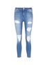 Main View - Click To Enlarge - TOPSHOP - 'Jamie' distressed cropped skinny jeans