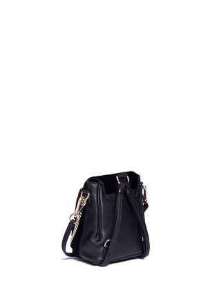 Figure View - Click To Enlarge - CHLOÉ - 'Faye' reverse star appliqué mini velvet backpack