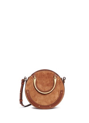 Main View - Click To Enlarge - CHLOÉ - 'Pixie' small bracelet handle round crossbody bag