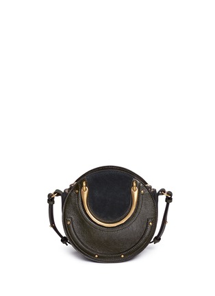 Main View - Click To Enlarge - CHLOÉ - 'Pixie' small bracelet handle panelled leather crossbody bag