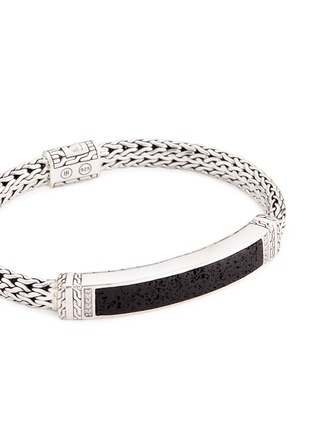Detail View - Click To Enlarge - JOHN HARDY - Diamond volcanic silver chain effect bracelet