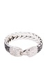Main View - Click To Enlarge - JOHN HARDY - Diamond sapphire silver weave effect Eagle bracelet