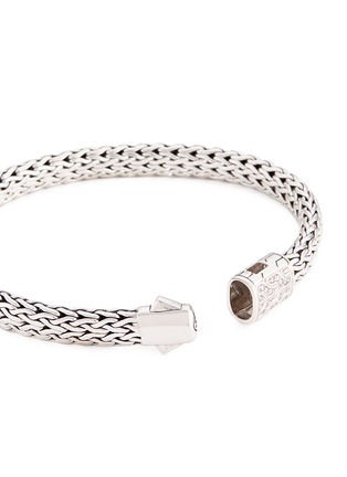 Detail View - Click To Enlarge - JOHN HARDY - Diamond silver woven chain bracelet