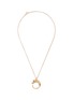 Main View - Click To Enlarge - JOHN HARDY - Diamond sapphire 18k yellow gold Naga hoop pendant necklace
