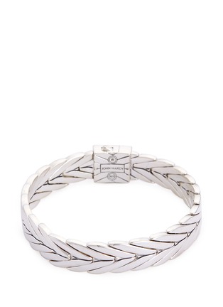 Figure View - Click To Enlarge - JOHN HARDY - Sapphire silver weave effect link chain bracelet