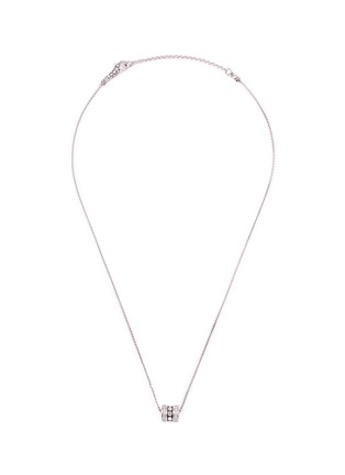 Main View - Click To Enlarge - JOHN HARDY - Diamond silver barrel pendant necklace