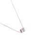 Figure View - Click To Enlarge - JOHN HARDY - Diamond silver barrel pendant necklace