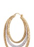 Detail View - Click To Enlarge - JOHN HARDY - Diamond 18k yellow gold chain effect concentric hoop earrings