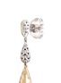 Detail View - Click To Enlarge - JOHN HARDY - 18k yellow gold silver hammered chain effect teardrop earrings