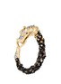 Main View - Click To Enlarge - JOHN HARDY - Diamond mother of Pearl beaded 18k yellow gold Naga bracelet
