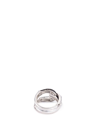 Figure View - Click To Enlarge - JOHN HARDY - Sapphire spinel silver bamboo hoop ring