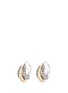 Main View - Click To Enlarge - JOHN HARDY - 18k yellow gold silver hammered chain effect buddha belly earrings