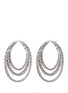 Main View - Click To Enlarge - JOHN HARDY - Silver chain effect concentric hoop earrings