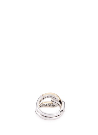 Figure View - Click To Enlarge - JOHN HARDY - 18k yellow gold silver bamboo hoop ring