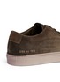 Detail View - Click To Enlarge - COMMON PROJECTS - 'Archilles Low' waxed suede sneakers