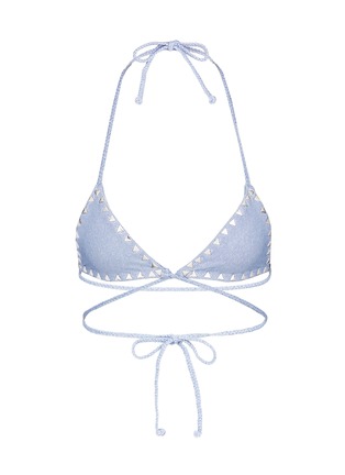 Main View - Click To Enlarge - SAME SWIM - 'The Vixen' denim effect wraparound bikini top