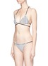 Figure View - Click To Enlarge - SAME SWIM - 'The Vixen' stripe wraparound bikini top
