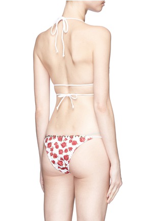 Back View - Click To Enlarge - SAME SWIM - 'The Vixen' floral print wraparound bikini top